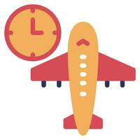 Boarding Time Icon Illustration, for uiux, web, app, infographic, etc vector