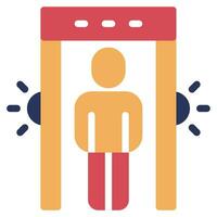 Security Scanner Icon Illustration, for uiux, web, app, infographic, etc vector