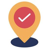 Check In Icon Illustration, for uiux, web, app, infographic, etc vector