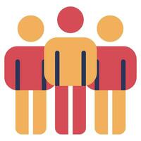 Boarding Group Icon Illustration, for uiux, web, app, infographic, etc vector