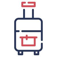 Luggage Icon Illustration, for uiux, web, app, infographic, etc vector