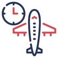 Boarding Time Icon Illustration, for uiux, web, app, infographic, etc vector