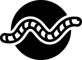 solid icon for worm vector