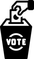 solid icon for elections vector