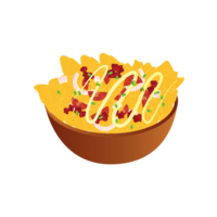 Nachos Dish AI Generative png