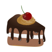 Chocolat gâteau ai génératif png