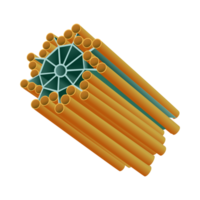 Centriole cell organelle structure AI Generative png