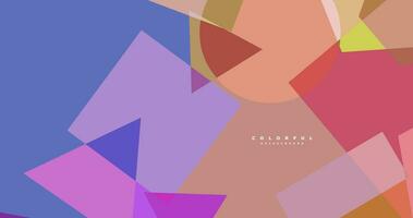 colorful background with geometric shape vector