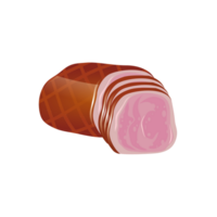 carne rebanada ai generativo png