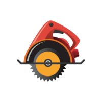 Circular saw construction AI Generative png