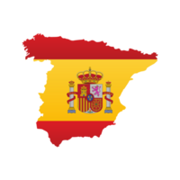 national Flag of Spain AI Generative png
