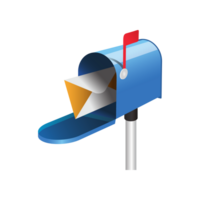 Transparent Mailbox Clipart AI Generative png