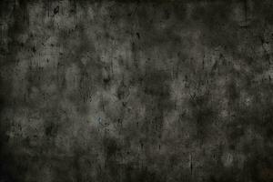 retro plain black texture concrete wallpaper background, generative AI photo