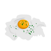 ägg friterad illustration med selleri png