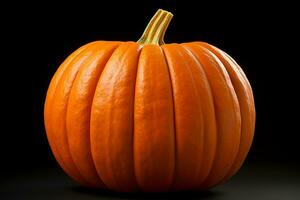 A picture of a pumpkin by itself on a white background, ai generative photo