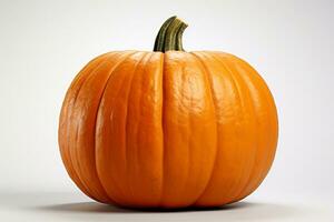 A picture of a pumpkin by itself on a white background, ai generative photo
