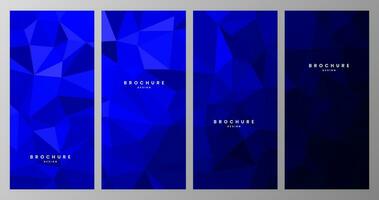 business background set template with creative colors vector