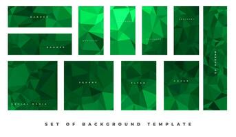 business background set template with creative colors vector
