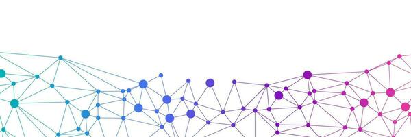 abstract background with connected dot lines vector