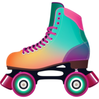 Roller Skates illustration. AI Generative png