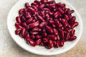 Red beans legumes ready to eat appetizer meal food snack on the table copy space food background photo