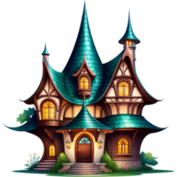 Fairy tale house. AI Generative png
