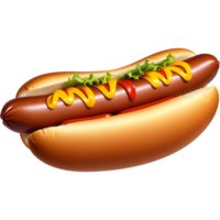 Hot dog sandwich. AI Generative png