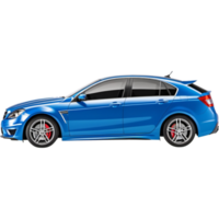 blauw modern auto. ai generatief png