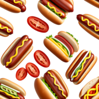 Hot dog sandwich. AI Generative png