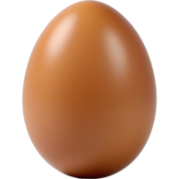 Realistic chicken brown egg. AI Generative png