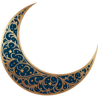 Ramadan Kareem crescent moon. AI Generative png