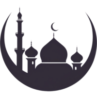 Moschee Symbol Vorlage. ai generativ png