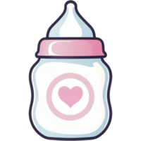 Baby milk bottle. AI Generative png