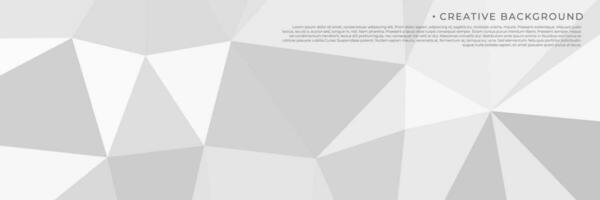 abstract grey white geometric background vector