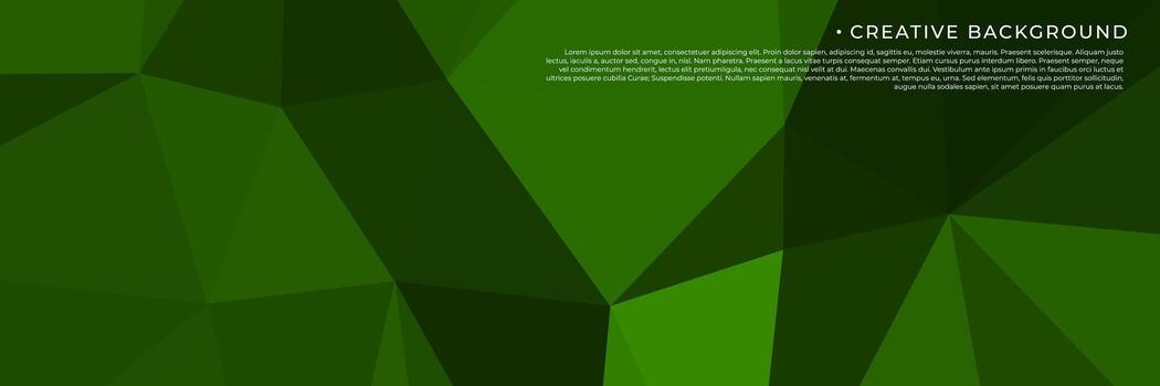 abstract green triangles background for design template vector
