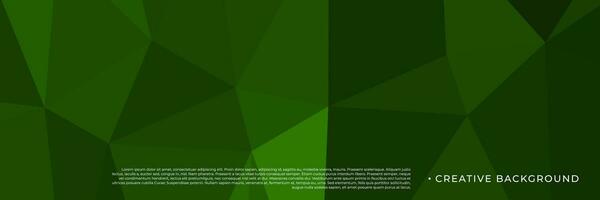 abstract green triangles background for design template vector