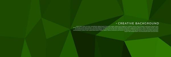 abstract green triangles background for design template vector