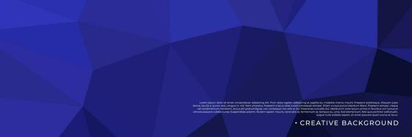 abstract blue geometric background with triangles vector