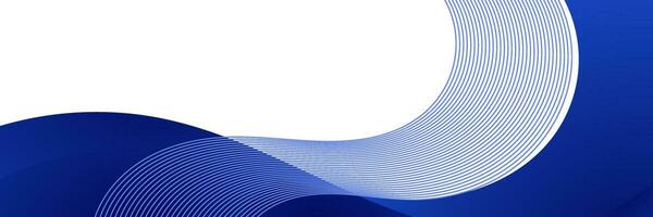 blue gradient wave background vector