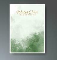 Cover template with watercolor background. Design for your cover, date, postcard, banner, logo. vector