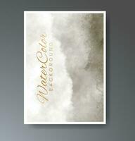 Cover template with watercolor background. Design for your cover, date, postcard, banner, logo. vector