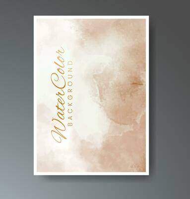 Cover template with watercolor background. Design for your cover, date, postcard, banner, logo.