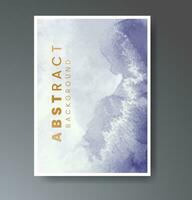 Cover template with watercolor background. Design for your cover, date, postcard, banner, logo. vector