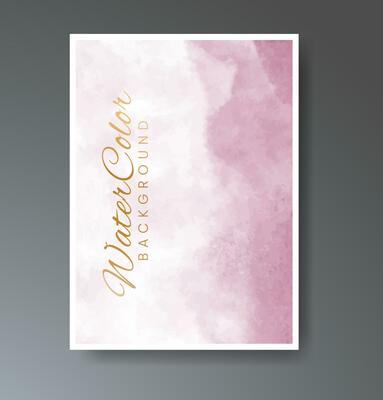 Set of creative hand painted abstract watercolor background. Design for your cover, date, postcard, banner, logo.