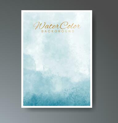 Set of creative hand painted abstract watercolor background. Design for your cover, date, postcard, banner, logo.