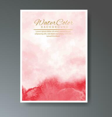 Set of creative hand painted abstract watercolor background. Design for your cover, date, postcard, banner, logo.