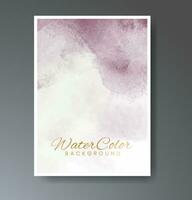 Cover template with watercolor background. Design for your cover, date, postcard, banner, logo. vector