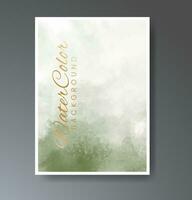 Cover template with watercolor background. Design for your cover, date, postcard, banner, logo. vector