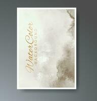 Cover template with watercolor background. Design for your cover, date, postcard, banner, logo. vector