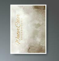 Cover template with watercolor background. Design for your cover, date, postcard, banner, logo. vector